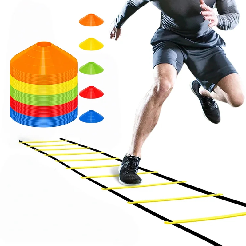 Sports Equipment Football - 6m Agility Ladder & football training