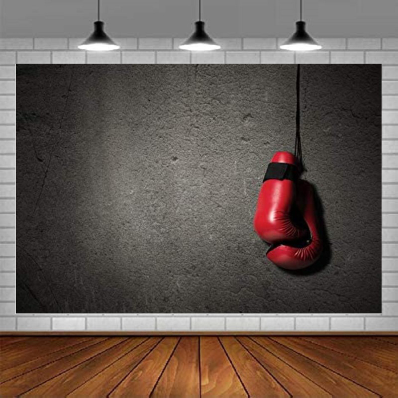 Sports Equipment Video - Photography Backdrop Sports Match Red Boxing
