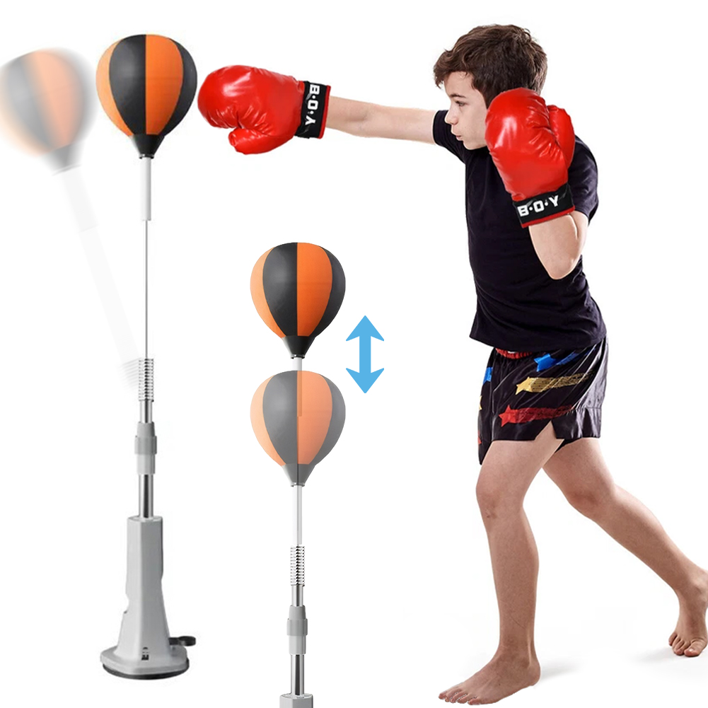 Sports Equipment Kit - Boxing Bag with Stand Punching Reflex