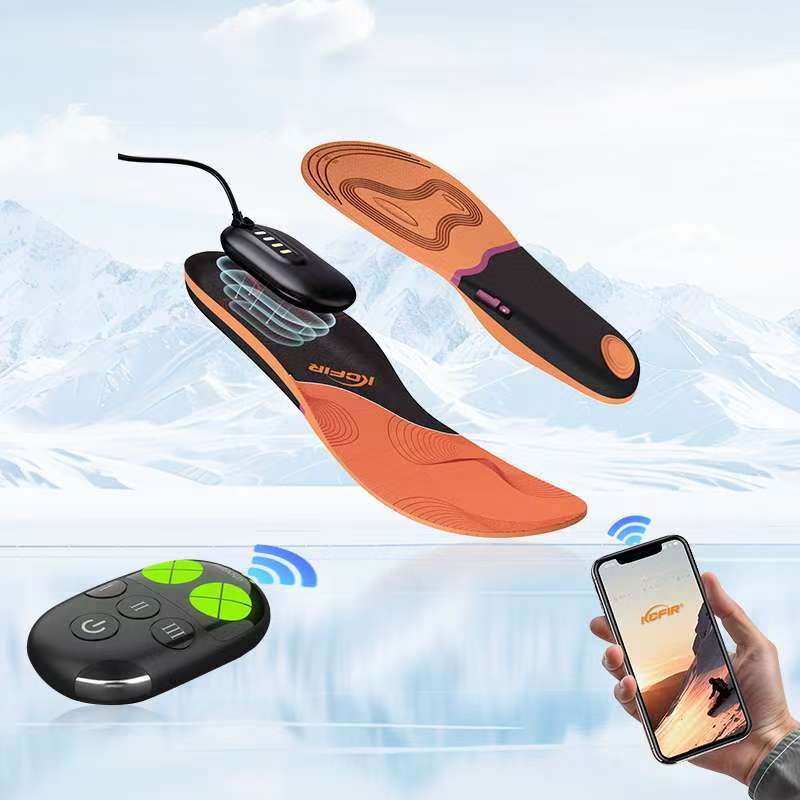 Sports Equipment App - APP Rechargeable Battery-Powered Electric Heating Insoles