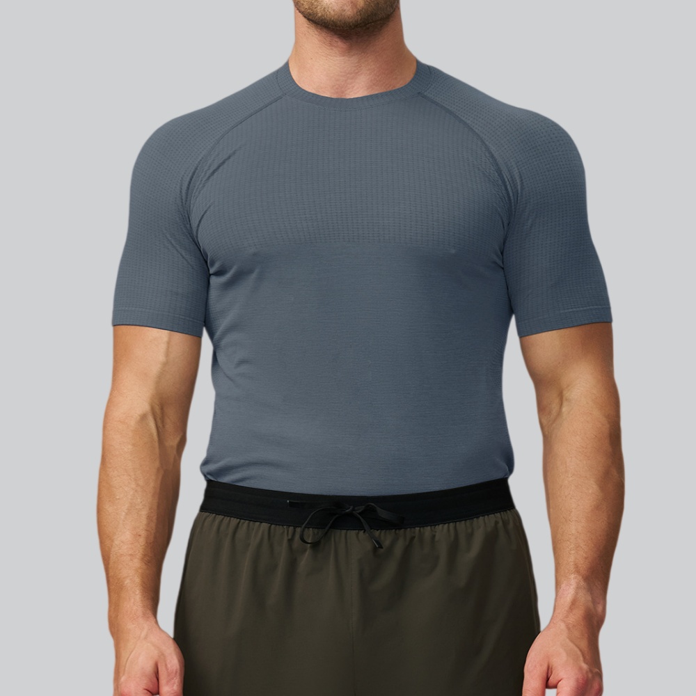 Men's Solid Color Sports T-shi - Sports Equipment Logos review and price