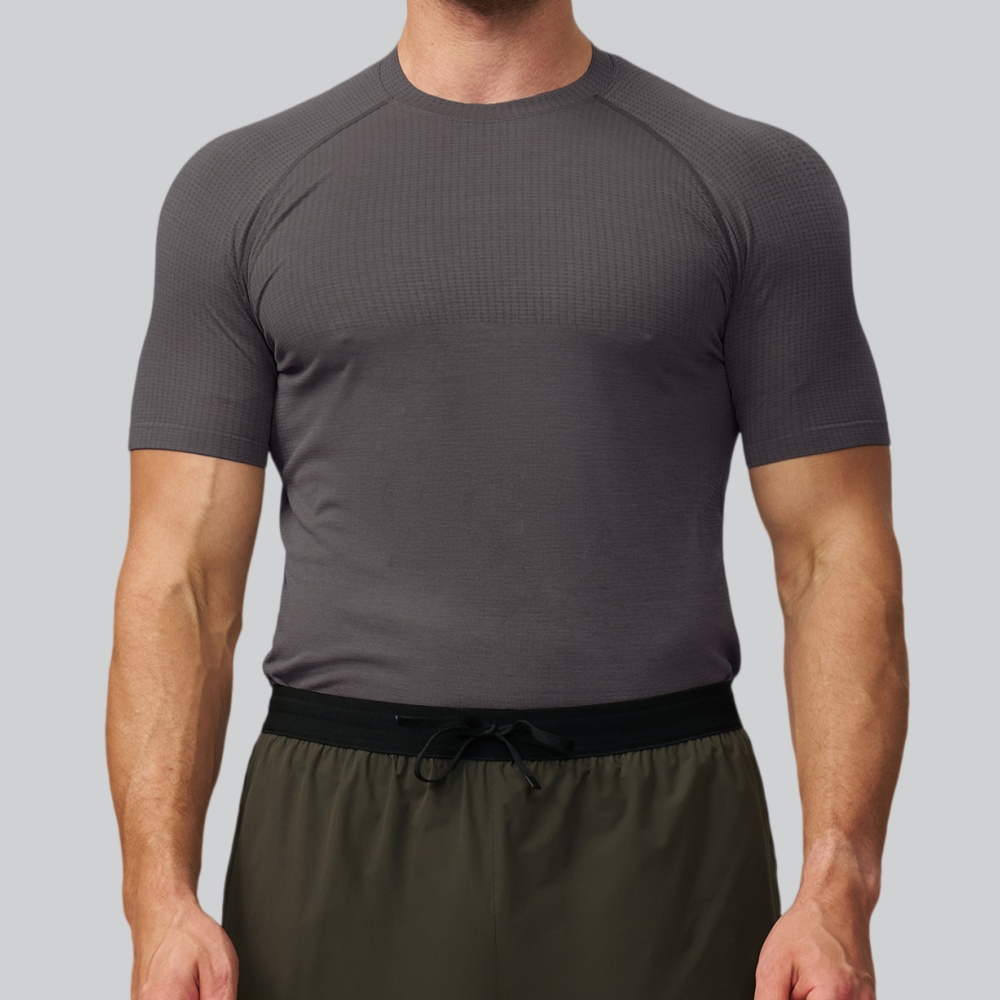 Men's Solid Color Sports T-shi - Sports Equipment Logos review and price