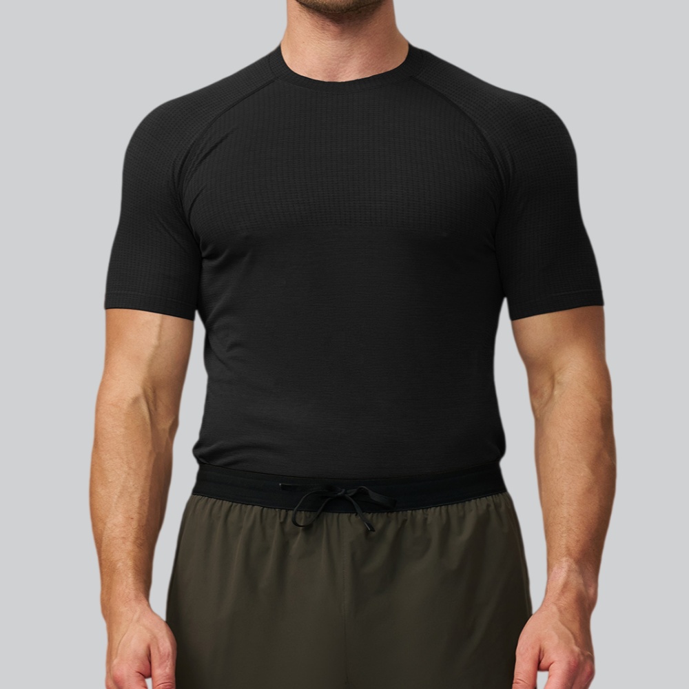 Men's Solid Color Sports T-shi - Sports Equipment Logos review and price