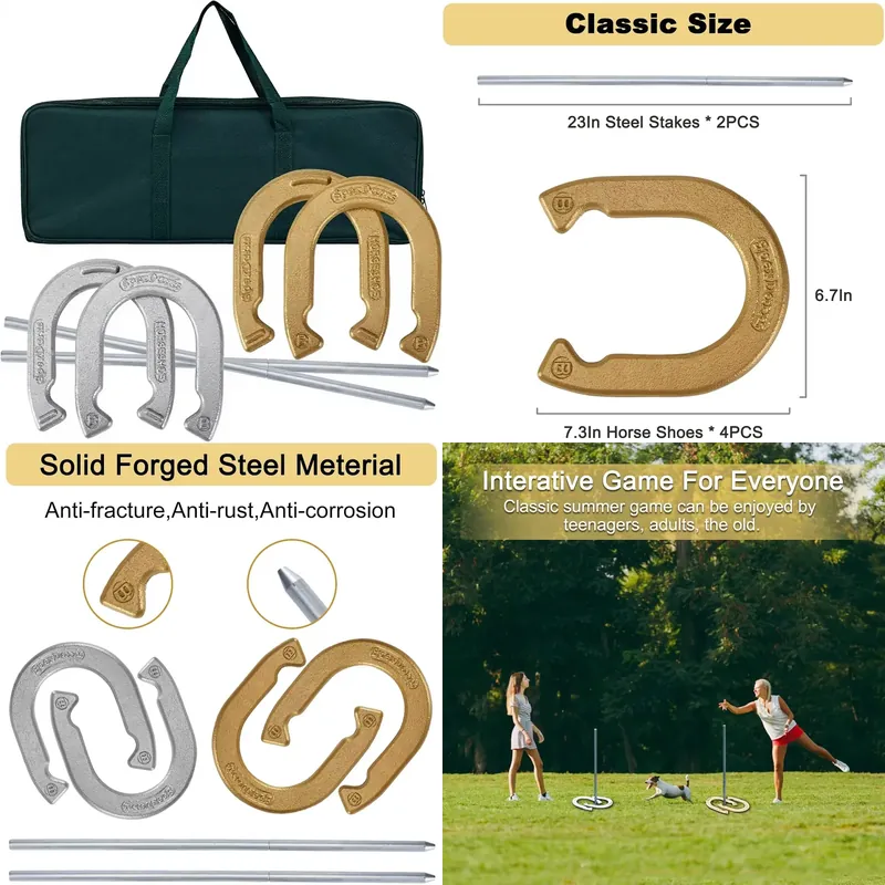 SpexDarxs Classic Horseshoes S - Horseshoe Game Set review and price