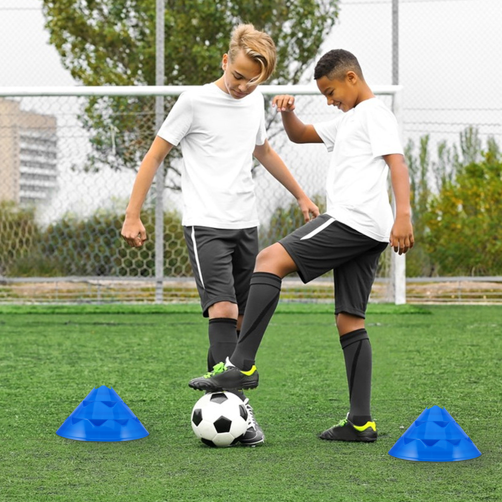 6Pcs Soccer Training Cones Agi - Sports Equipment Football review and price