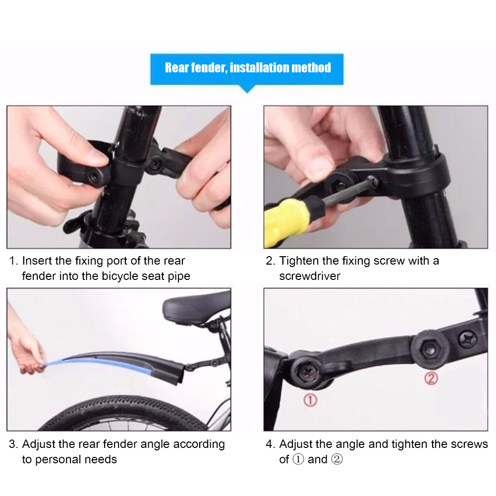 2Pcs Mountain Bike Mudguard Wi - Sports Equipment Kit review and price