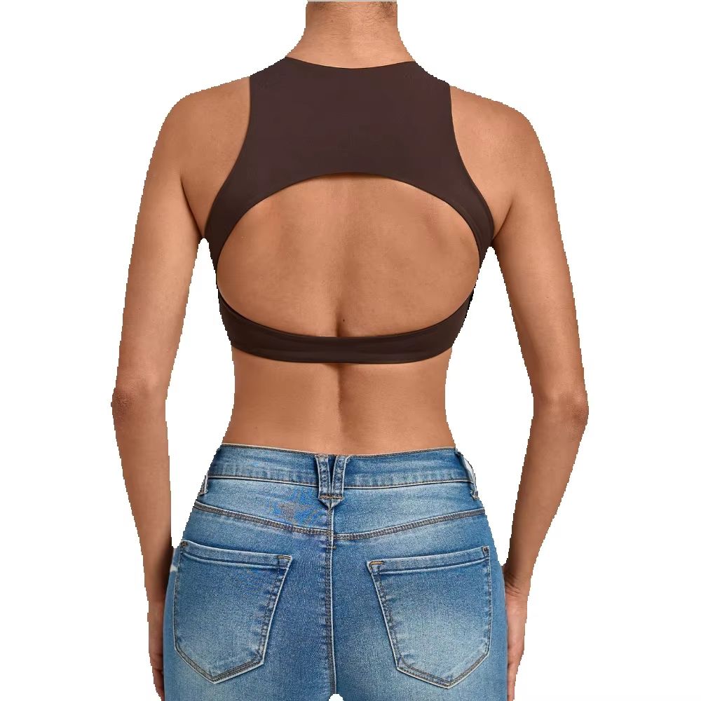 Women High Neck Sports Bra Pad - Sports Equipment Logos review and price